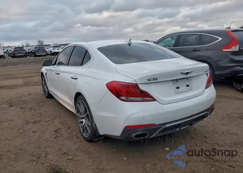 2020 Genesis G70 Elite из США, поврежденный, VIN KMTG74LE8LU058039